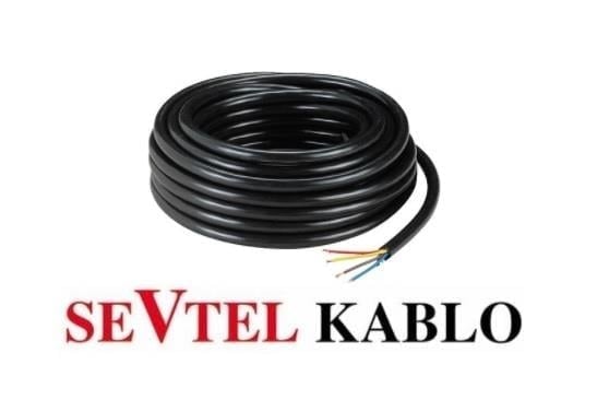 SEVTEL 4X1.5 TTR KABLO SİYAH 50 METRE(1 TOP)