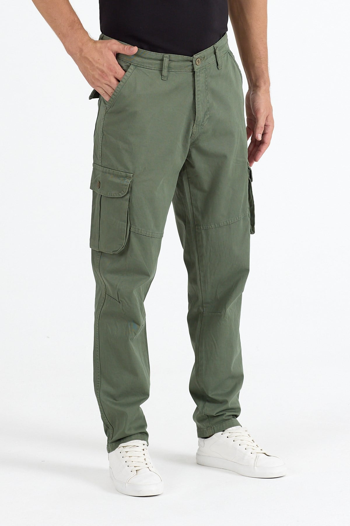 Erkek Baggy Fit Kargo Pantolon - Rahat Kesim