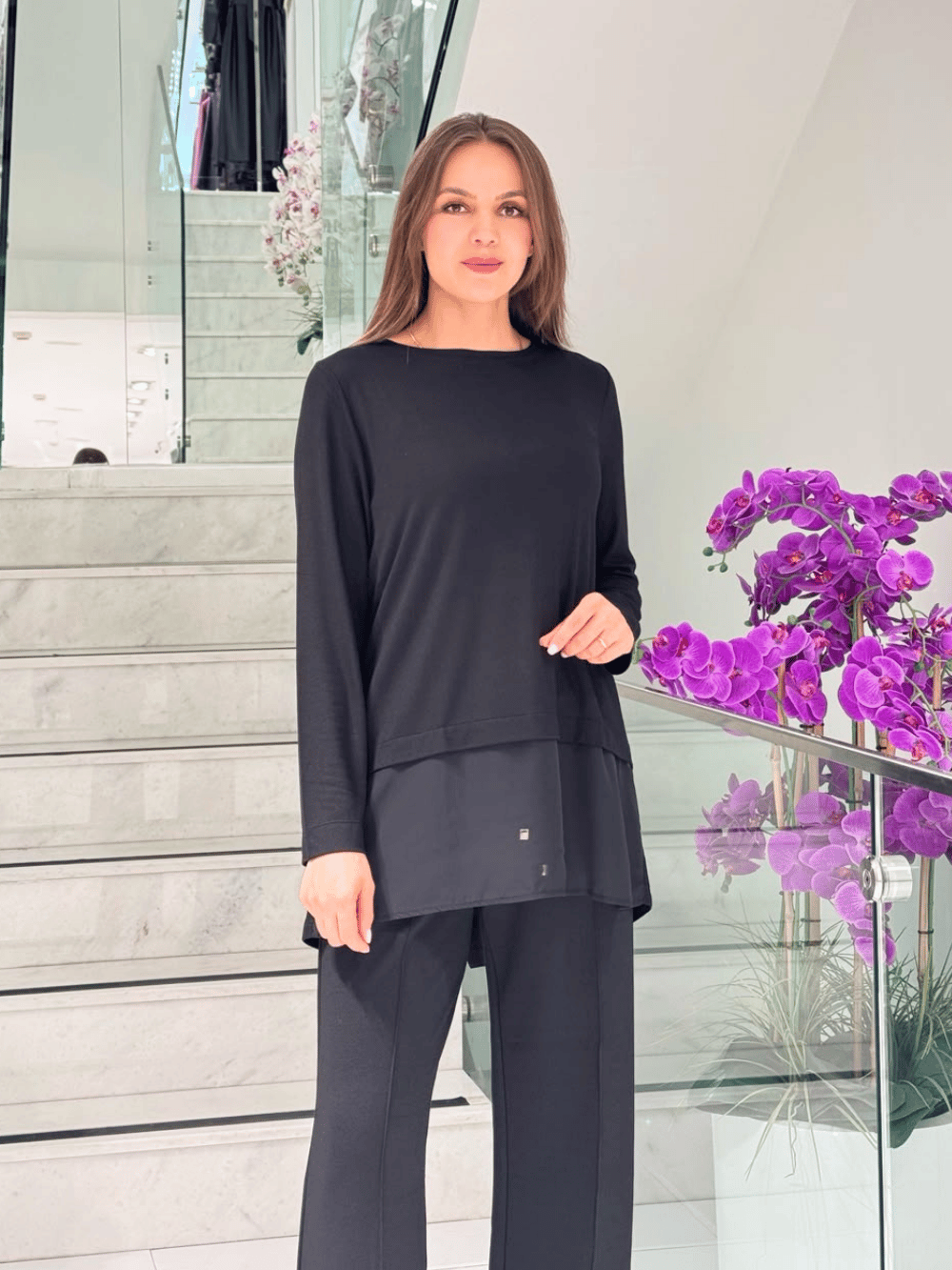 Bluz27K102041526MissBluebelleViskon Triko Bluz