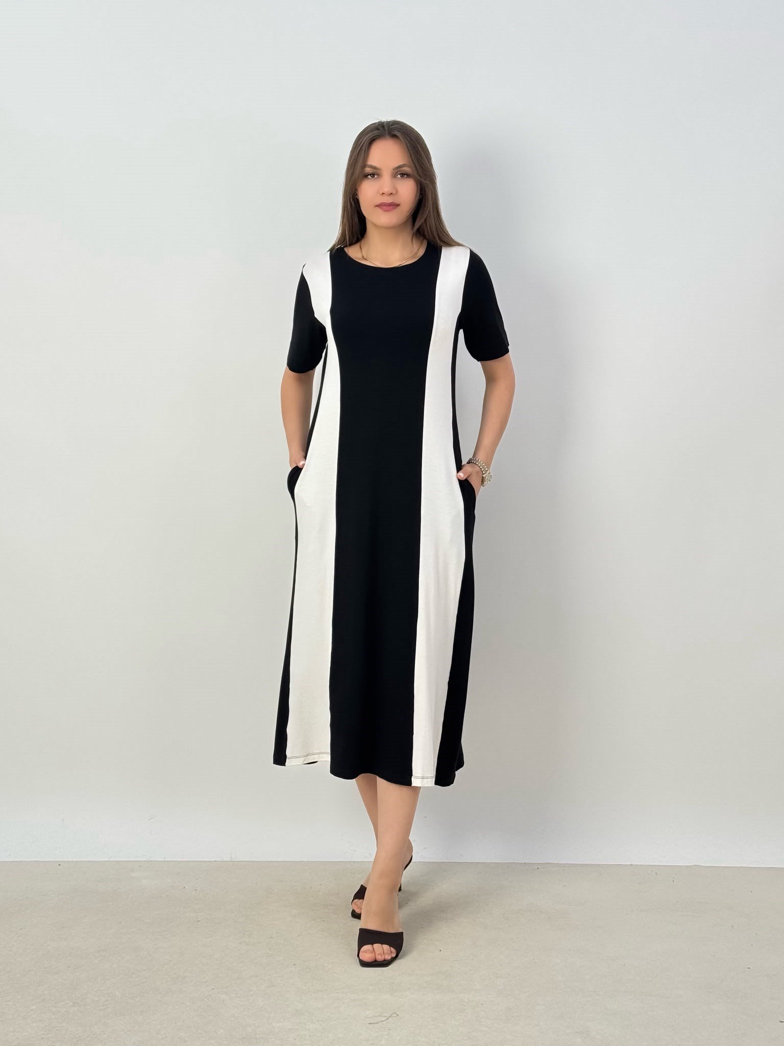 ELBİSE26Y-3409MISSBLUEBELLEViskon Elbise