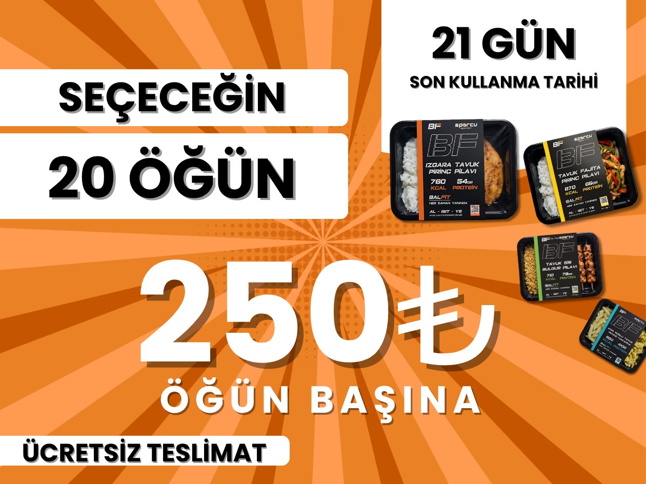 20 Adet Yemek Paketi
