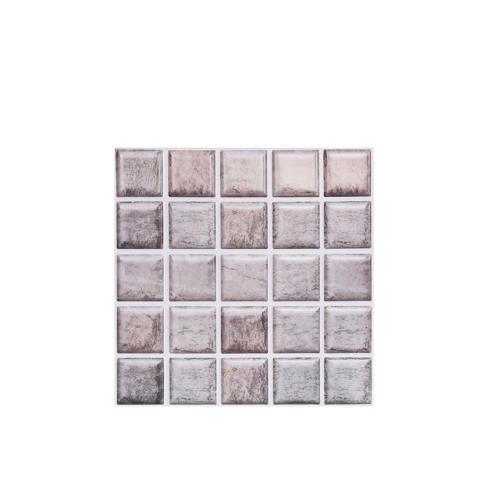 30X30 cm Kendinden Yapışkanlı Duvar,banyo,tezgah Arası Kaplama Kare Taş Desenli