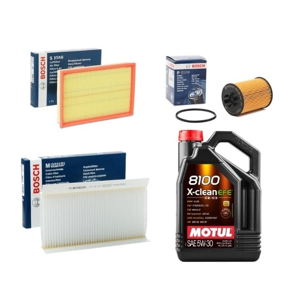 Bosch Opel Corsa C 1.2 3lü Filtre ve Motul Yağ Seti 4lt 2004-2006