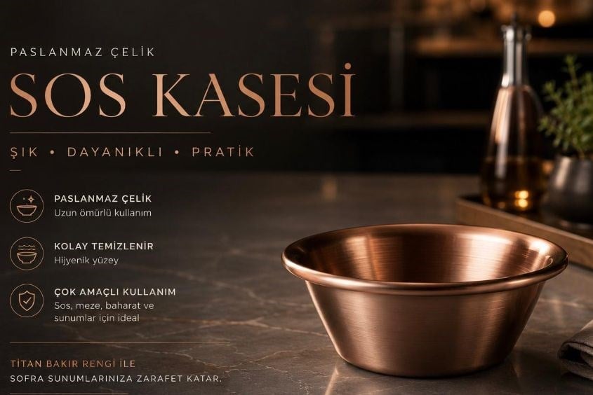 Paslanmaz Çelik Joker Kase Sosluk 6cm