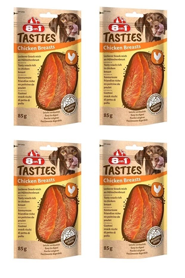  8IN1 Tasties Tavuk Göğsü Köpek Ödülü 85gr x 4 Adet