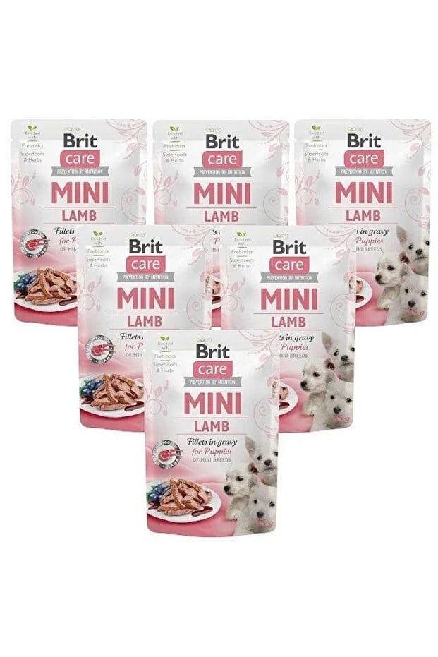  Brit Care Mini Kuzu Etli Soslu Yavru Köpek Yaş Maması 85gr x 6 Adet