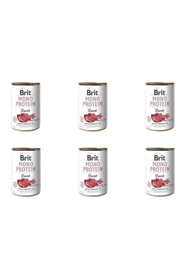  Brit Care Mono Protein Kuzu Etli Yetişkin Köpek Konservesi 400gr x 6 Adet