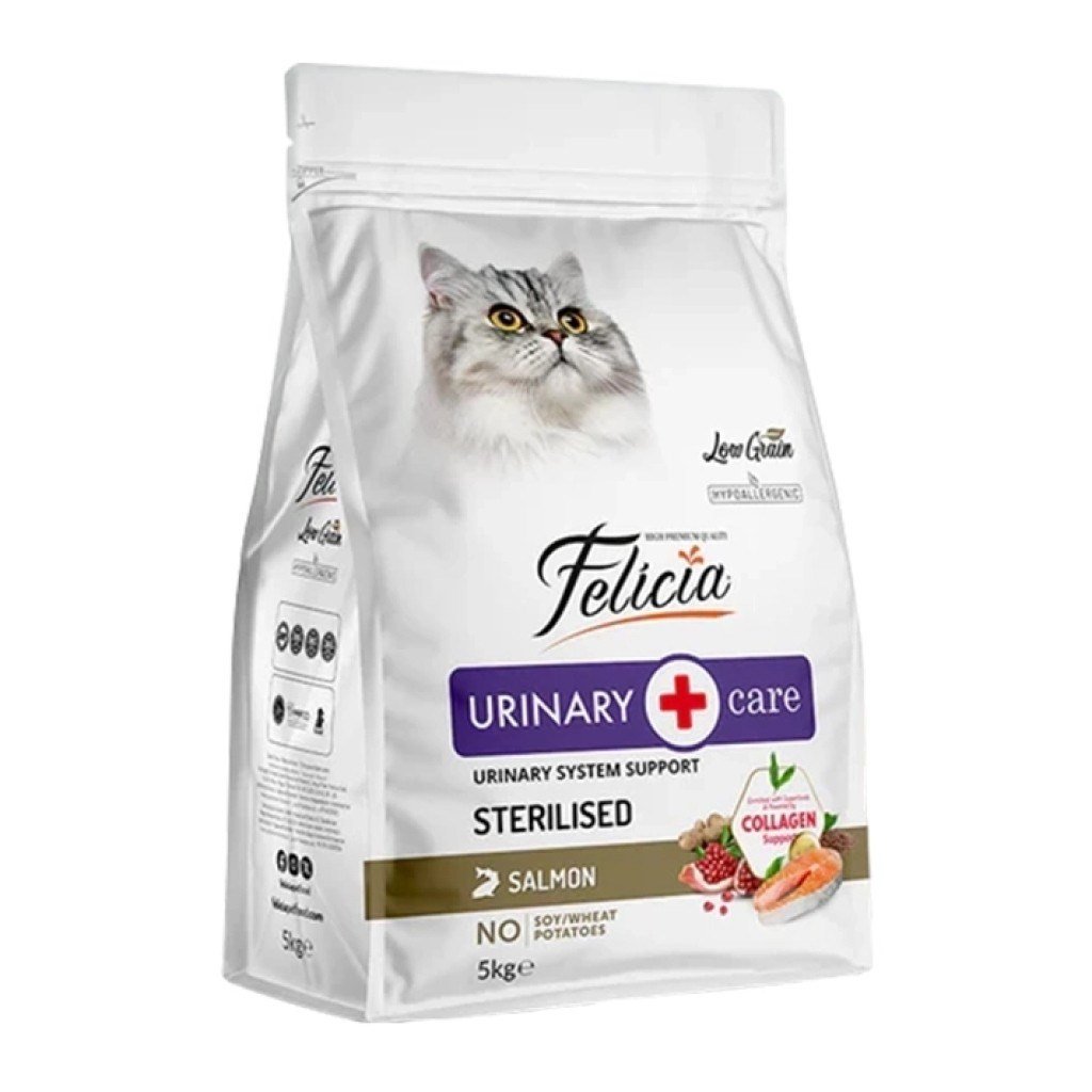  Felicia Hipoalerjenik Kolajen Destekli Somonlu Kısırlaştırılmış Kedi Maması 5kg