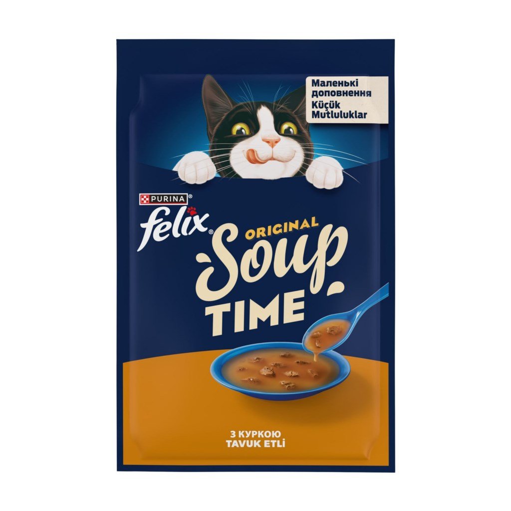  Felix Original Soup Time Tavuk Etli Kedi Çorbası 48gr