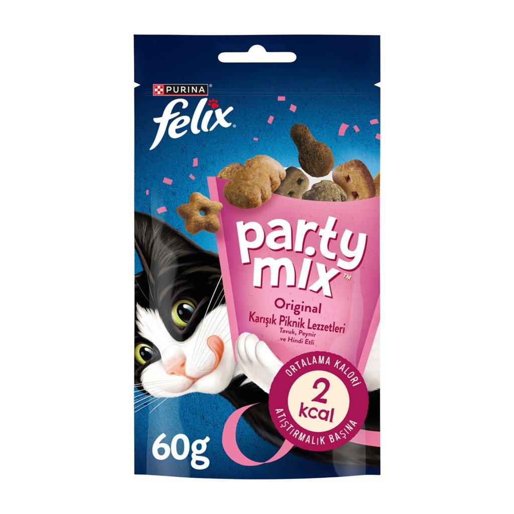  Felix Party Mix Original Karışık Piknik Lezzetleri Kedi Ödül Maması 60gr