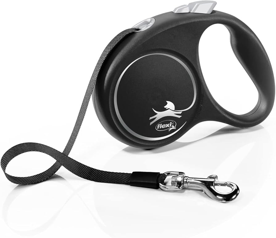Flexi Black Design Şerit Tasma