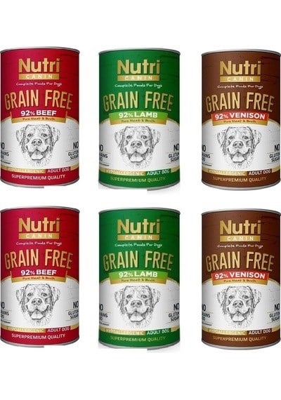  Nutri Canin Karışık Set Köpek Konservesi 400gr (6 Adet)