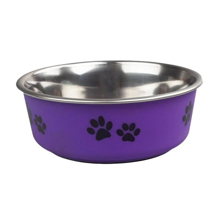  Oripet Pati Desenli Mama ve Su Kabı Mor 17cm 830ml