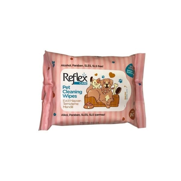  Reflex Kedi ve Köpekler İçin Çok Amaçlı Hijyenik Temizleme Mendili (10'lu)