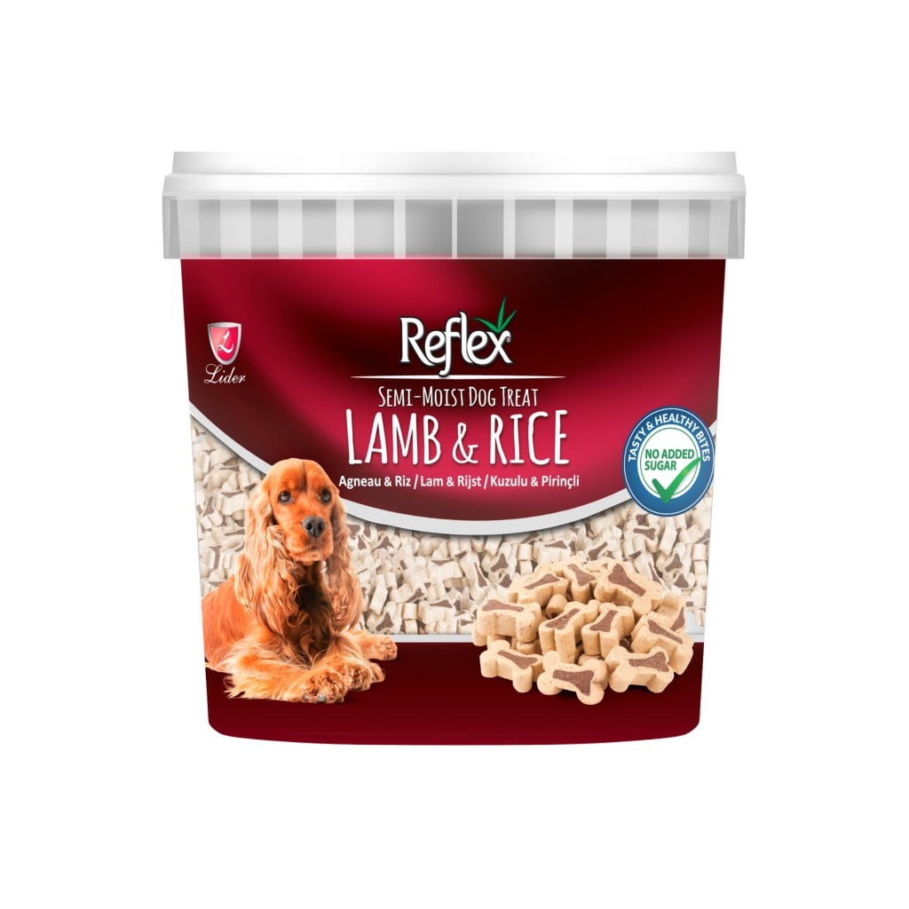  Reflex Kuzulu ve Pirinçli Yarı Yumuşak Köpek Ödül Maması 500gr