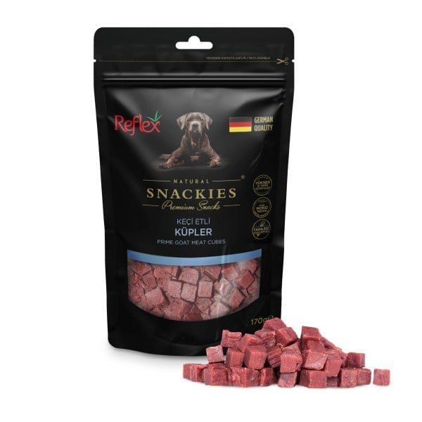  Reflex Snackies Natural Keçi Etli Küp Tahılsız Köpek Ödül Maması 170gr