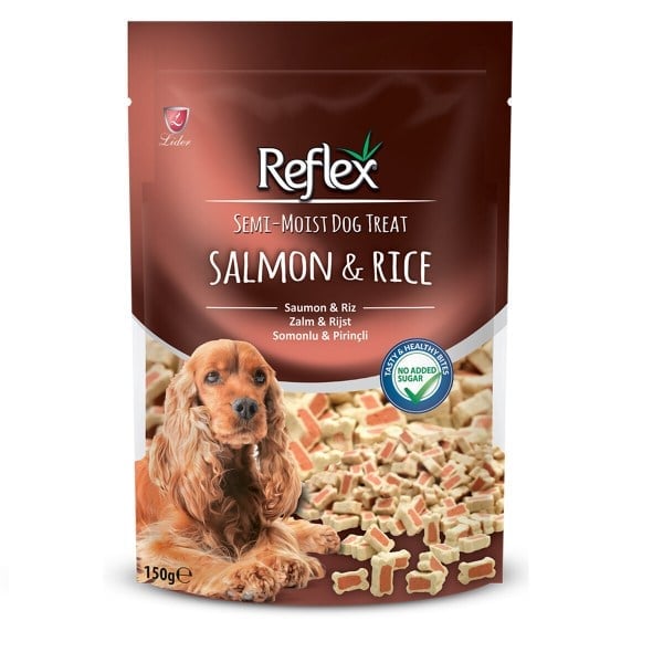  Reflex Somonlu ve Pirinçli Yarı Yumuşak Köpek Ödül Maması 150gr
