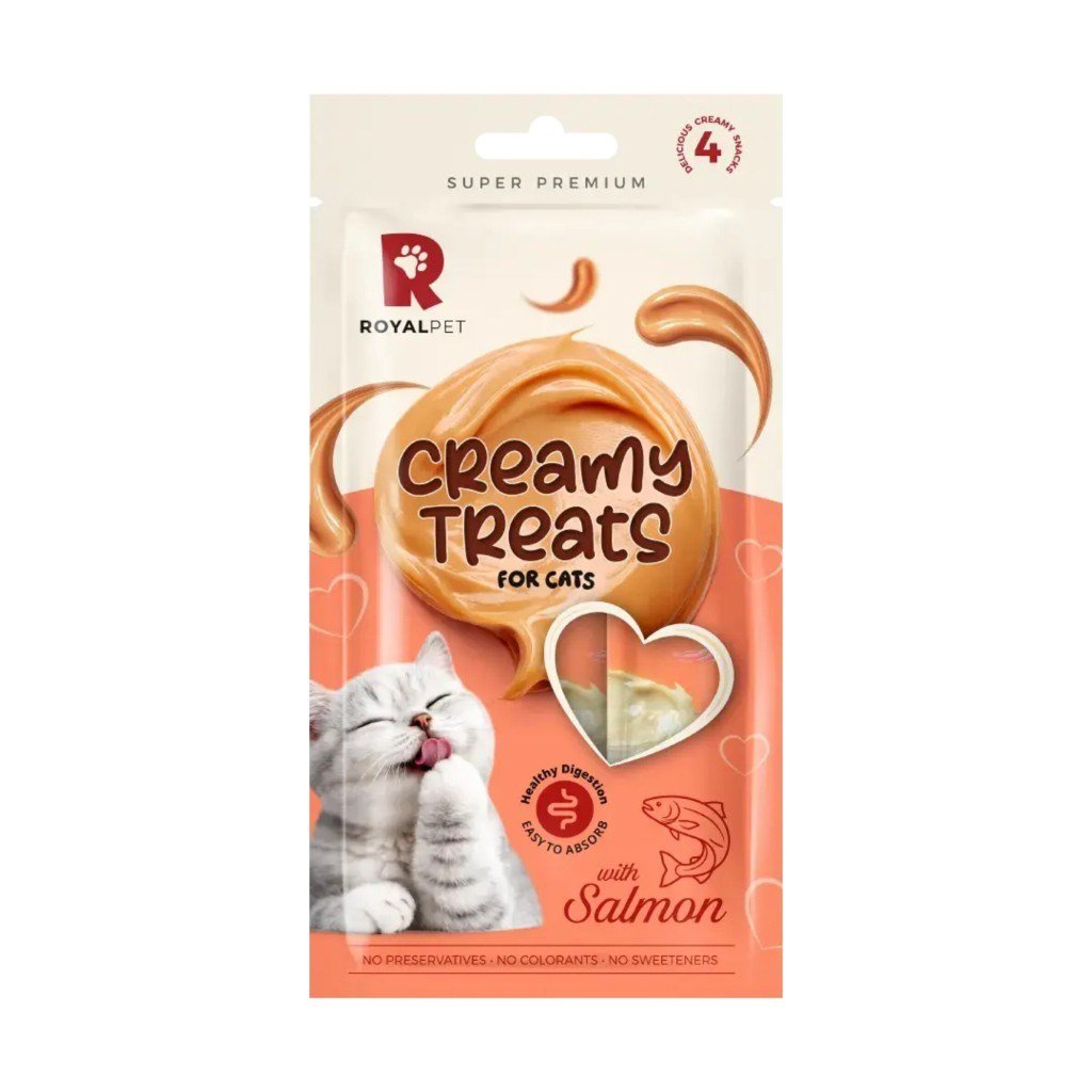  ROYALPET Creamy Somonlu Krema Kedi Ödül Maması 14gr (4'lü)