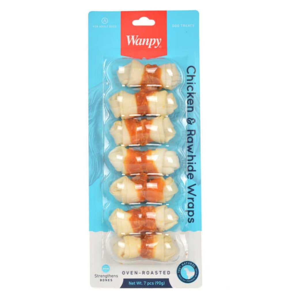  Wanpy Tavuk Sargılı Çiğneme Kemiği 90gr (7'li)
