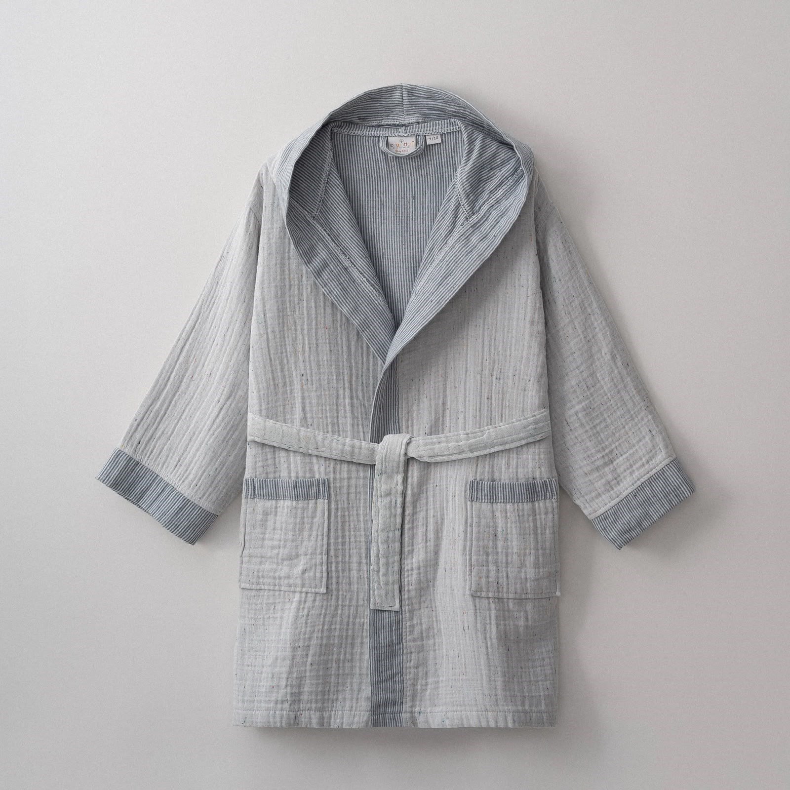 Eco Cotton Melinda Çocuk Bornoz Organik Pamuk Müslin Lacivert