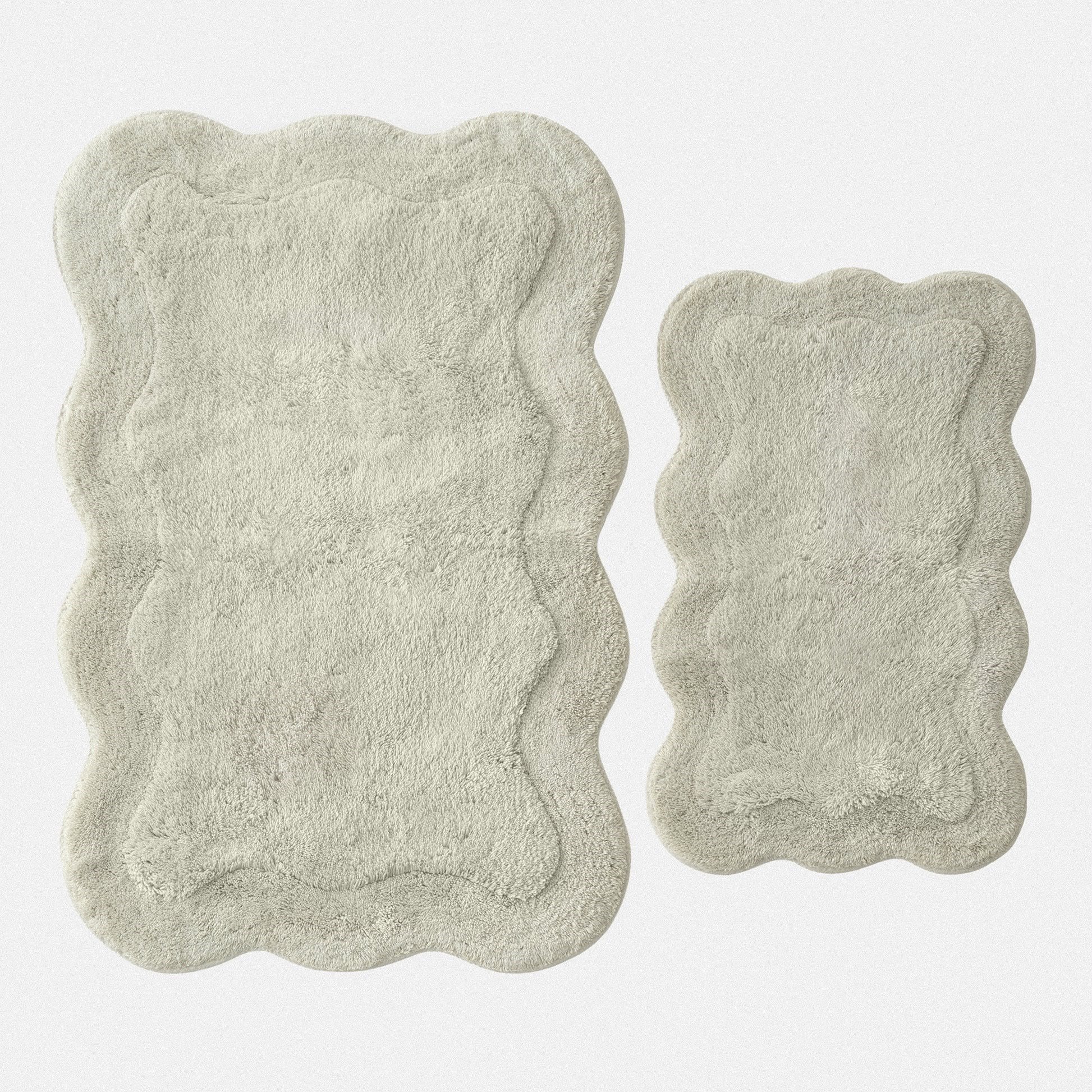 Ecocotton Sara 2'li Banyo Paspas Seti Pamuk Mint