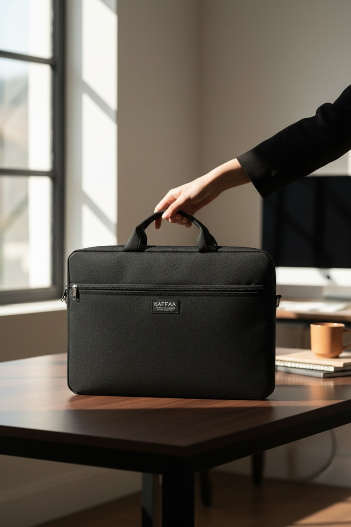 15.6 Inç Organizer Siyah Unisex El, Omuz, Bilgisayar, Notebook, Laptop Çantası