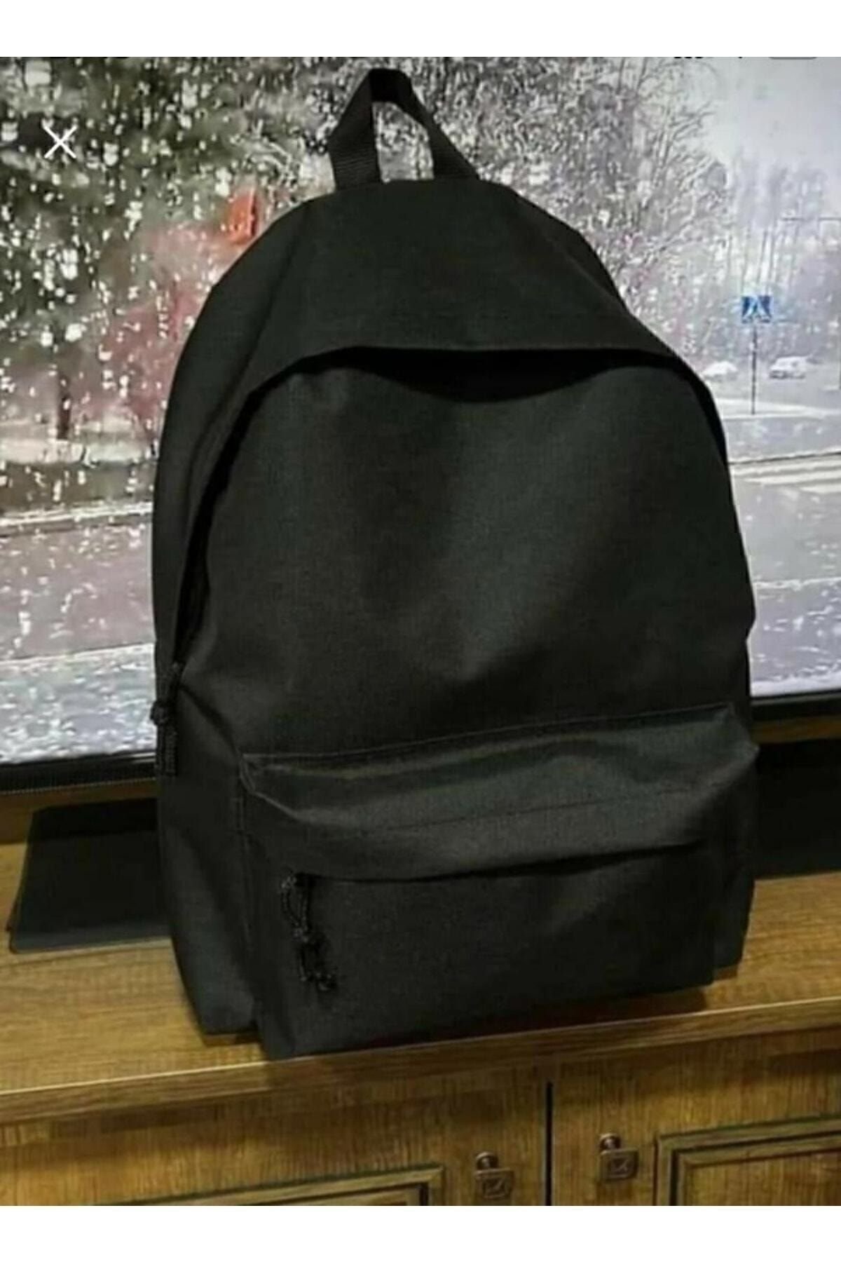 Unisex Siyah Günlük Okul Seyahat Kurs Sırt Çantası 65656wx5