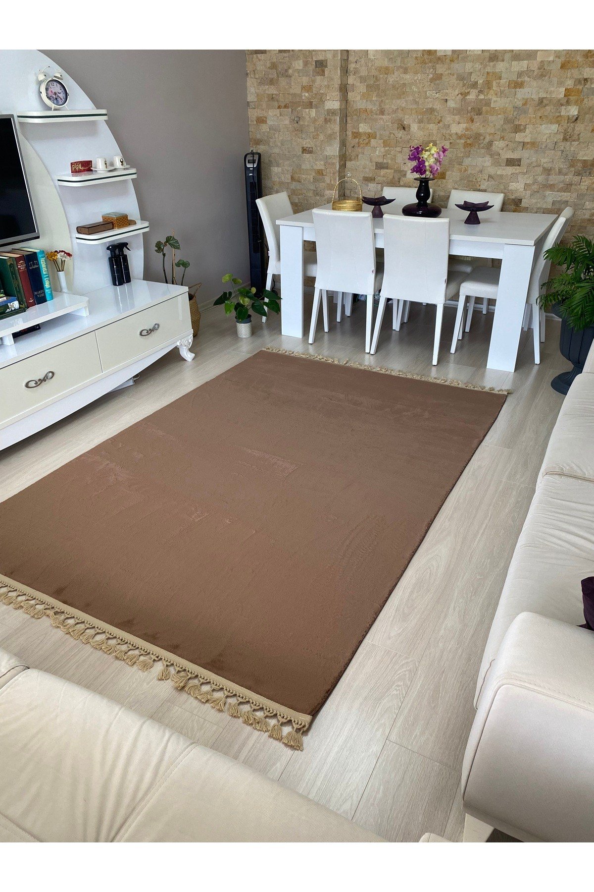 TAVŞAN POST KAHVE Kaymaz Deri Taban Oturma Odası Koridor Salon Halısı
