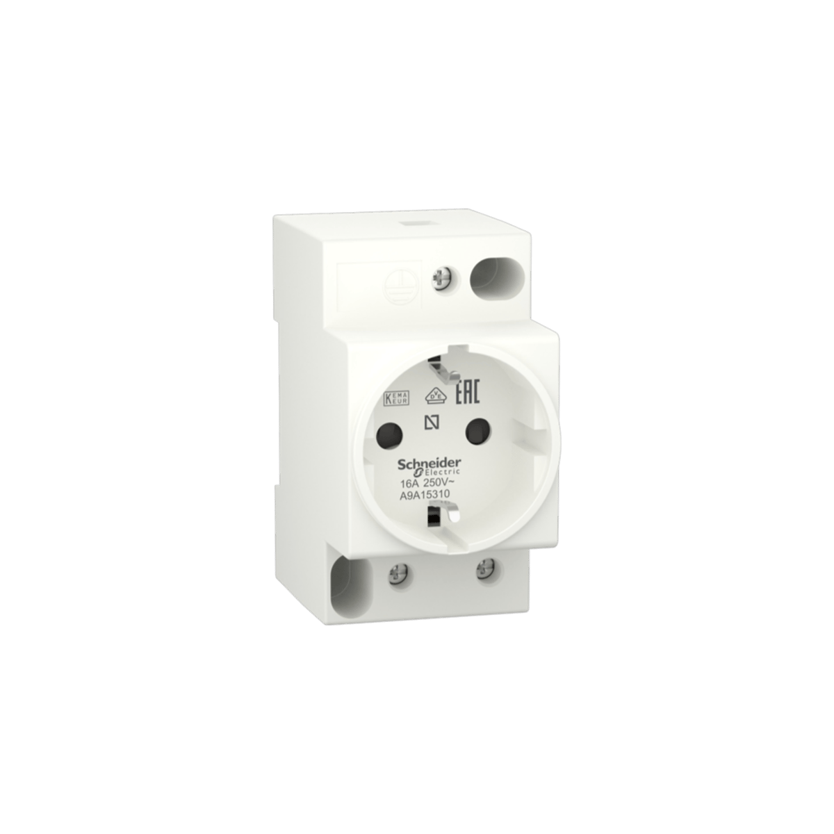 Schneider A9A15310 Modüler Priz 2P+E 10/16A Din Tipi
