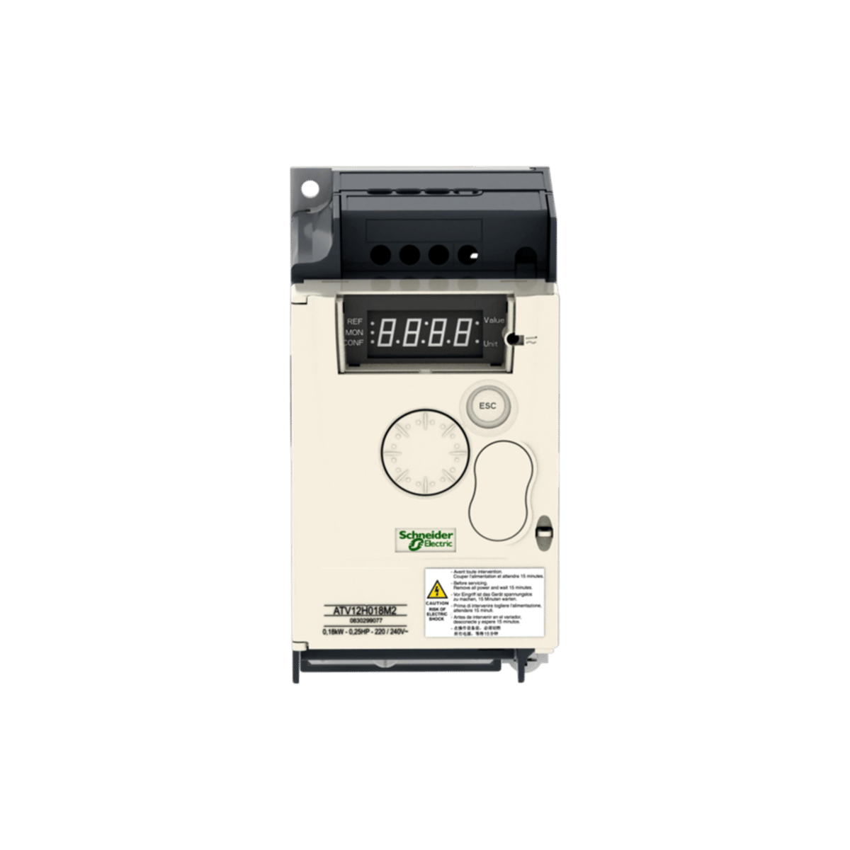 Schneider ATV12H037M2 Hız Kontrol Cihazı, 0,37 Kw, 200-240v, 1 Faz