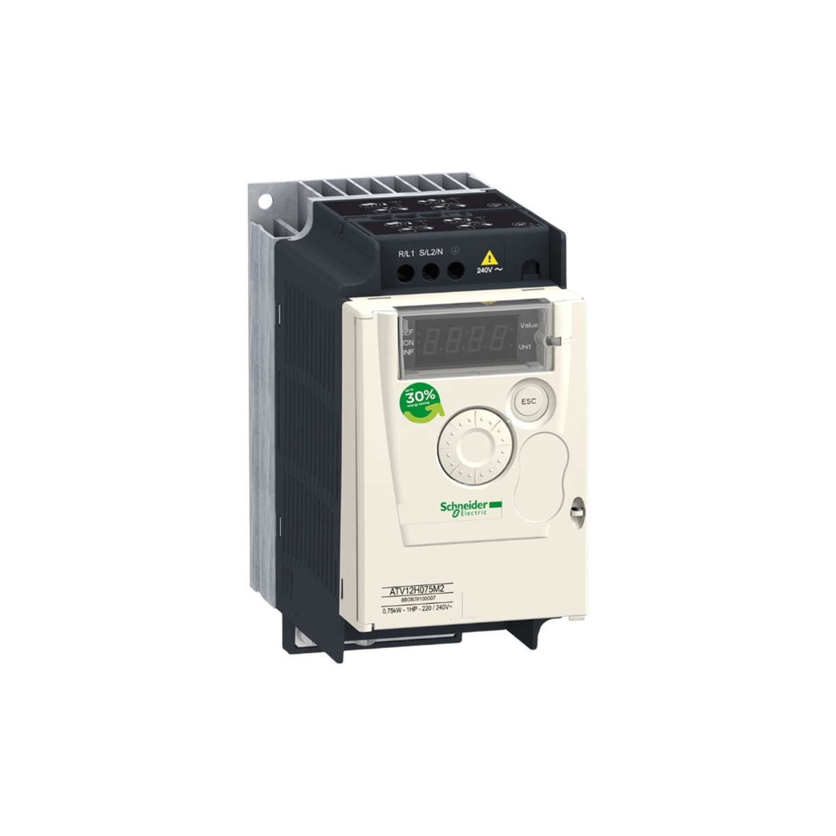 Schneider ATV12H055M2 Hız Kontrol Cihazı, 0,55 Kw, 200-240v, 1 Faz