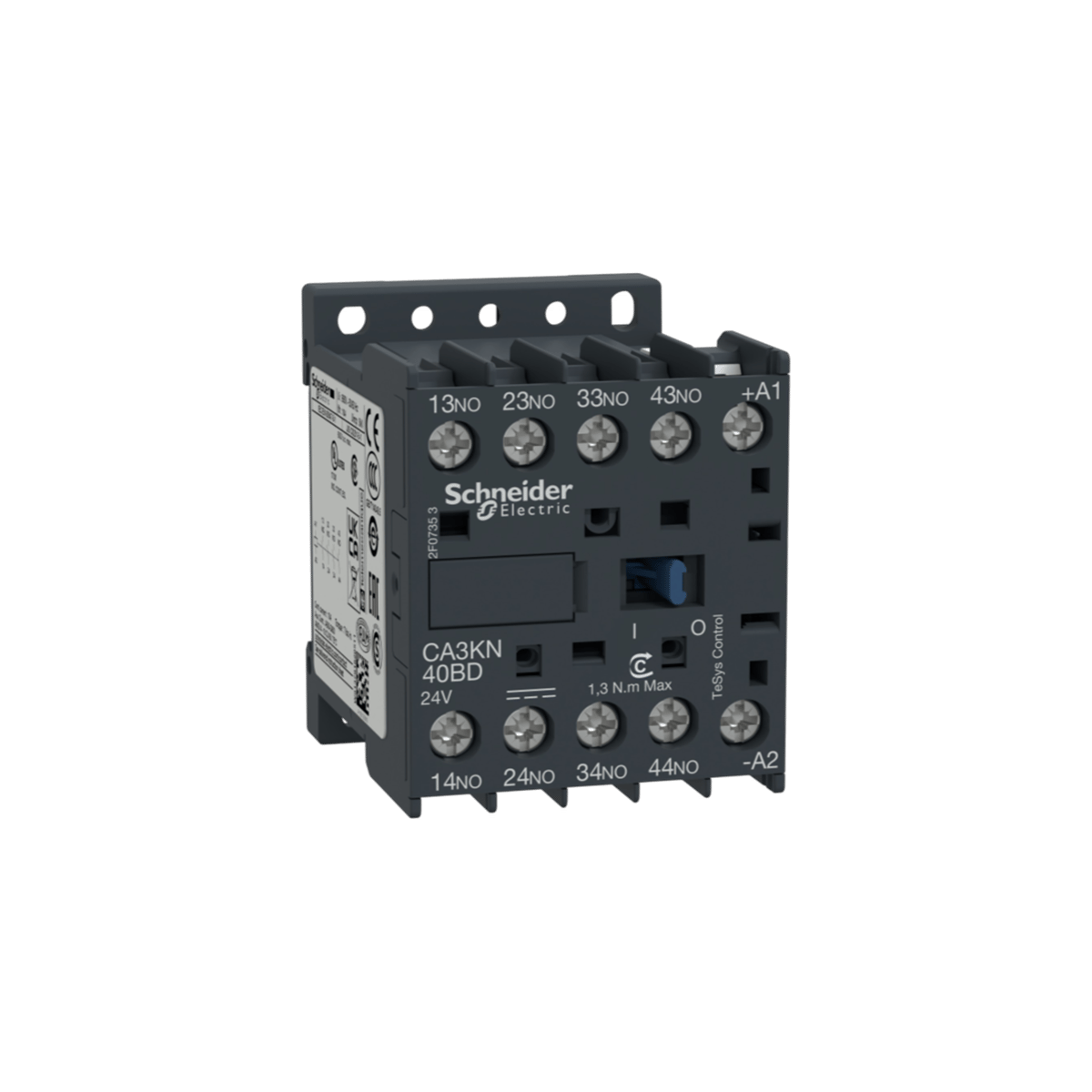 Schneider CA3KN40BD TeSys Yardımcı Kontaktör 4NA 24V DC
