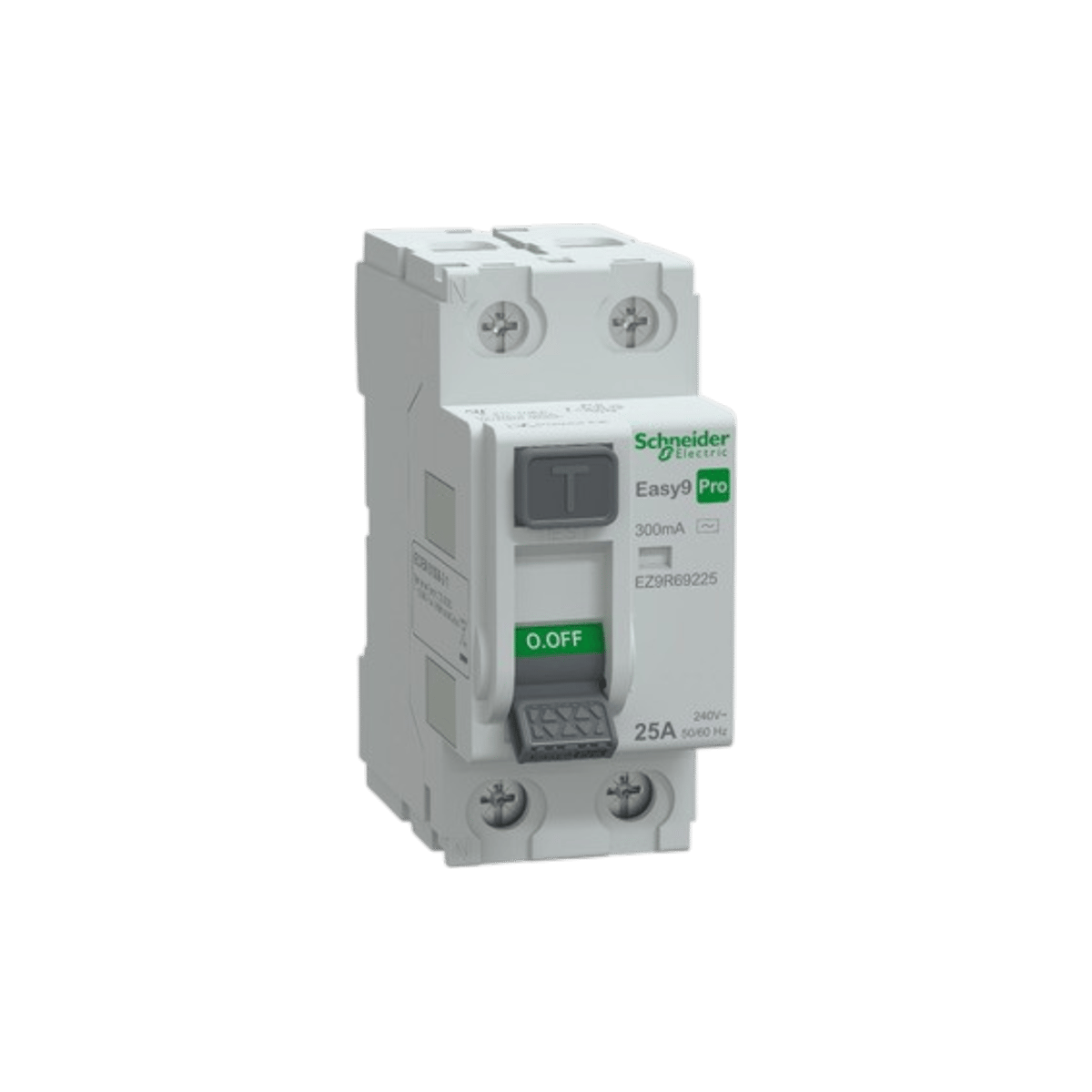 Schneider EZ9R69225 Pro 2 Faz, 25a, 300 Ma, Ac Tipi Kaçak Akım Koruma Şalteri