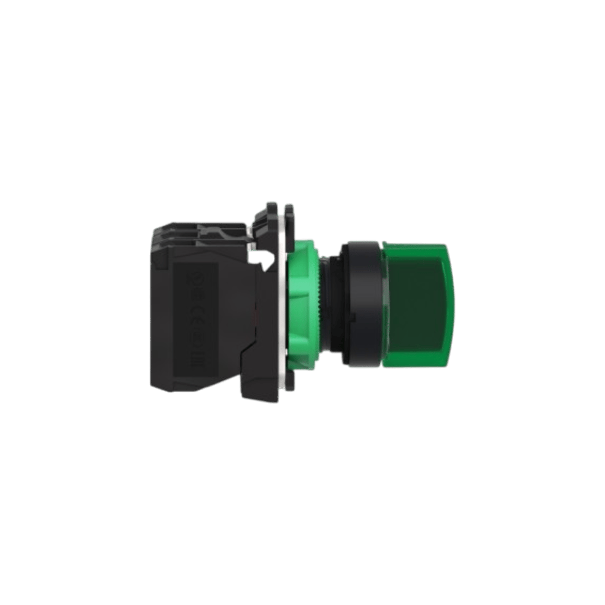 Schneider XB5AK133B5 Işıklı Mandal Buton, Yeşil, 1 Na + 1 Nk, 24 Ac/Dc Led, 2 Konum