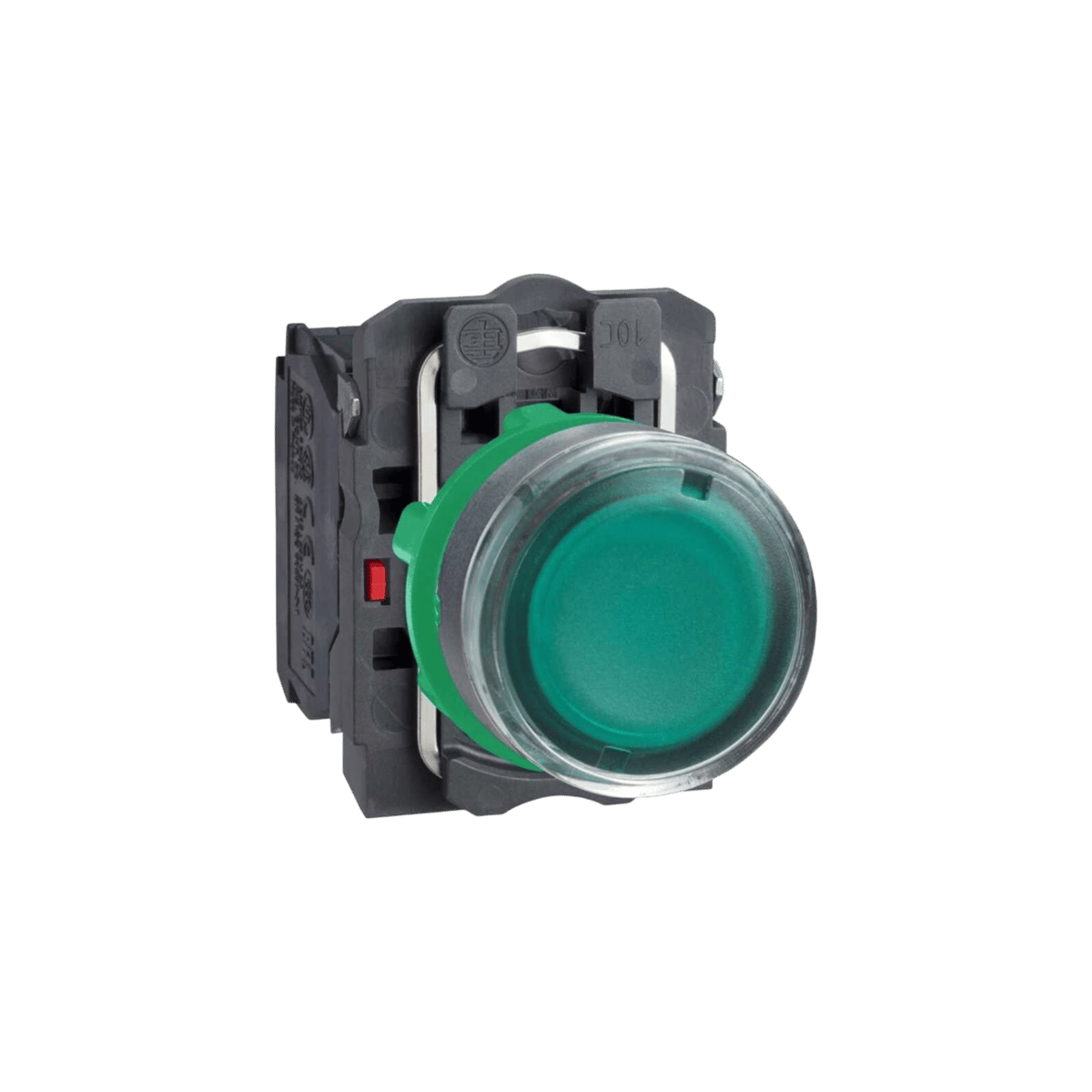Schneider XB5AW33B5 Işıklı Yaylı Buton, Yeşil, 1 Na + 1 Nk, 24v Led