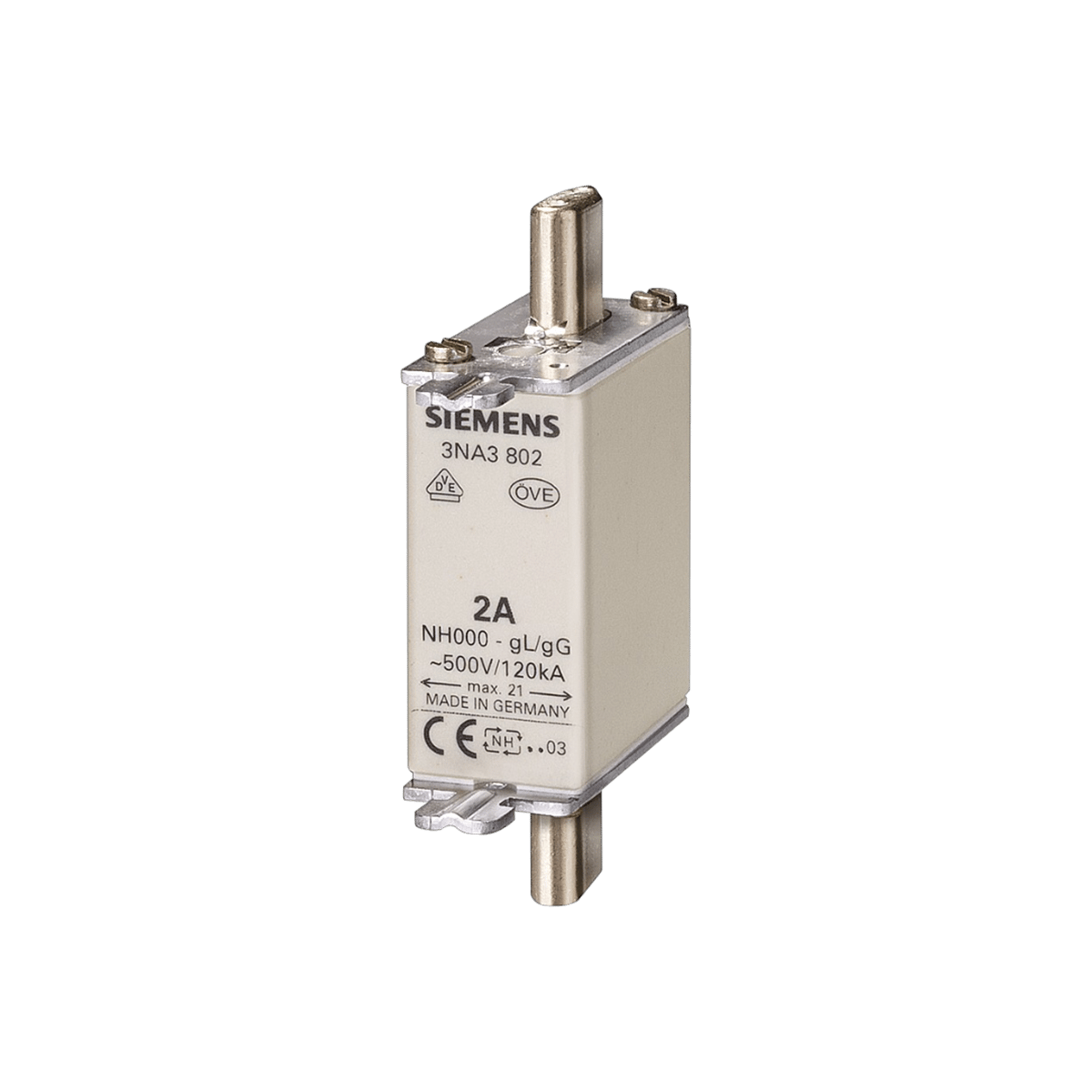 Siemens 3NA3807 20A 000 Boy NH Bıçaklı Sigorta