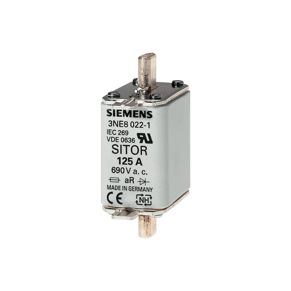 Siemens 3NE1021-0 100A 00 Boy Sitor NH Bıçaklı Sigorta