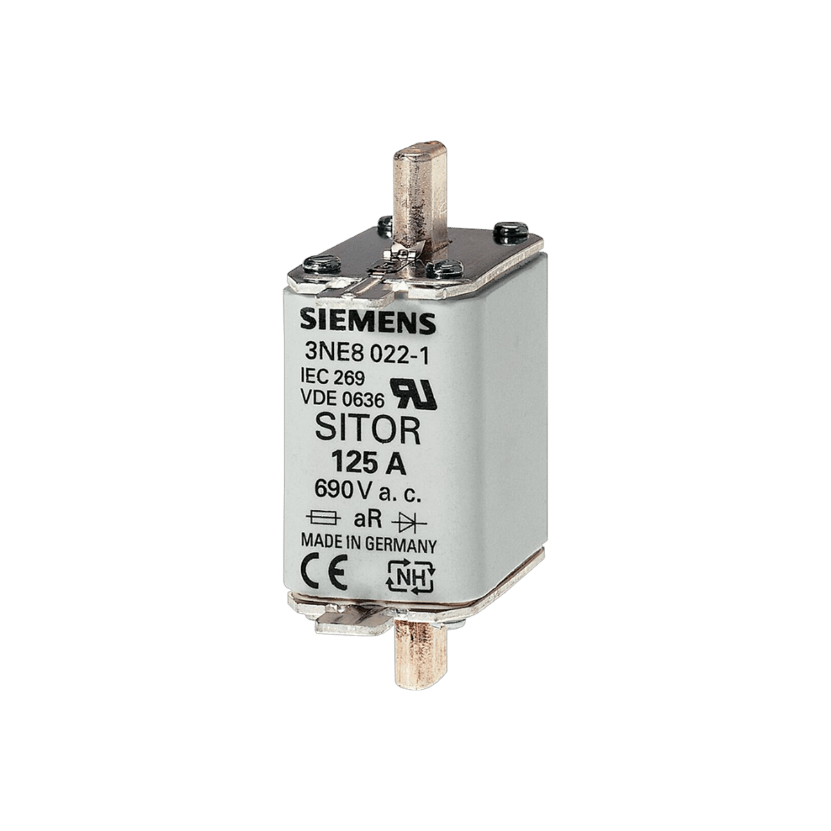 Siemens 3NE1022-0 125A 00 Boy Sitor NH Bıçaklı Sigorta