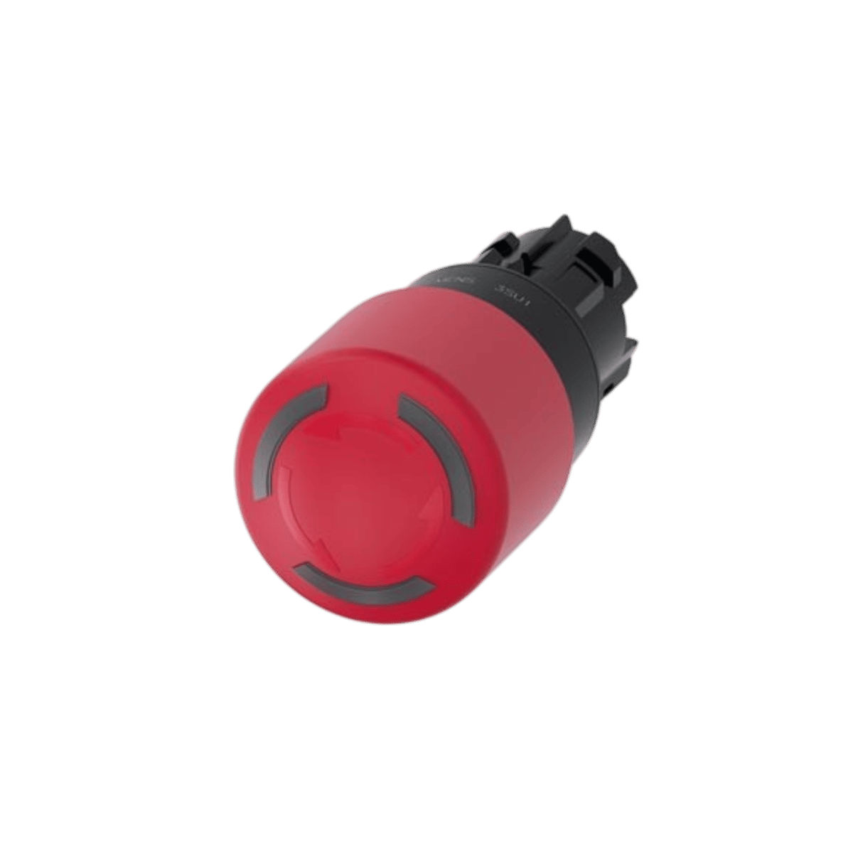 Siemens 3SU1001-1GB20-0AA0 - 22MM PLASTİK ÇEVİR-KUR IŞIKLI 30MM ACİL STOP