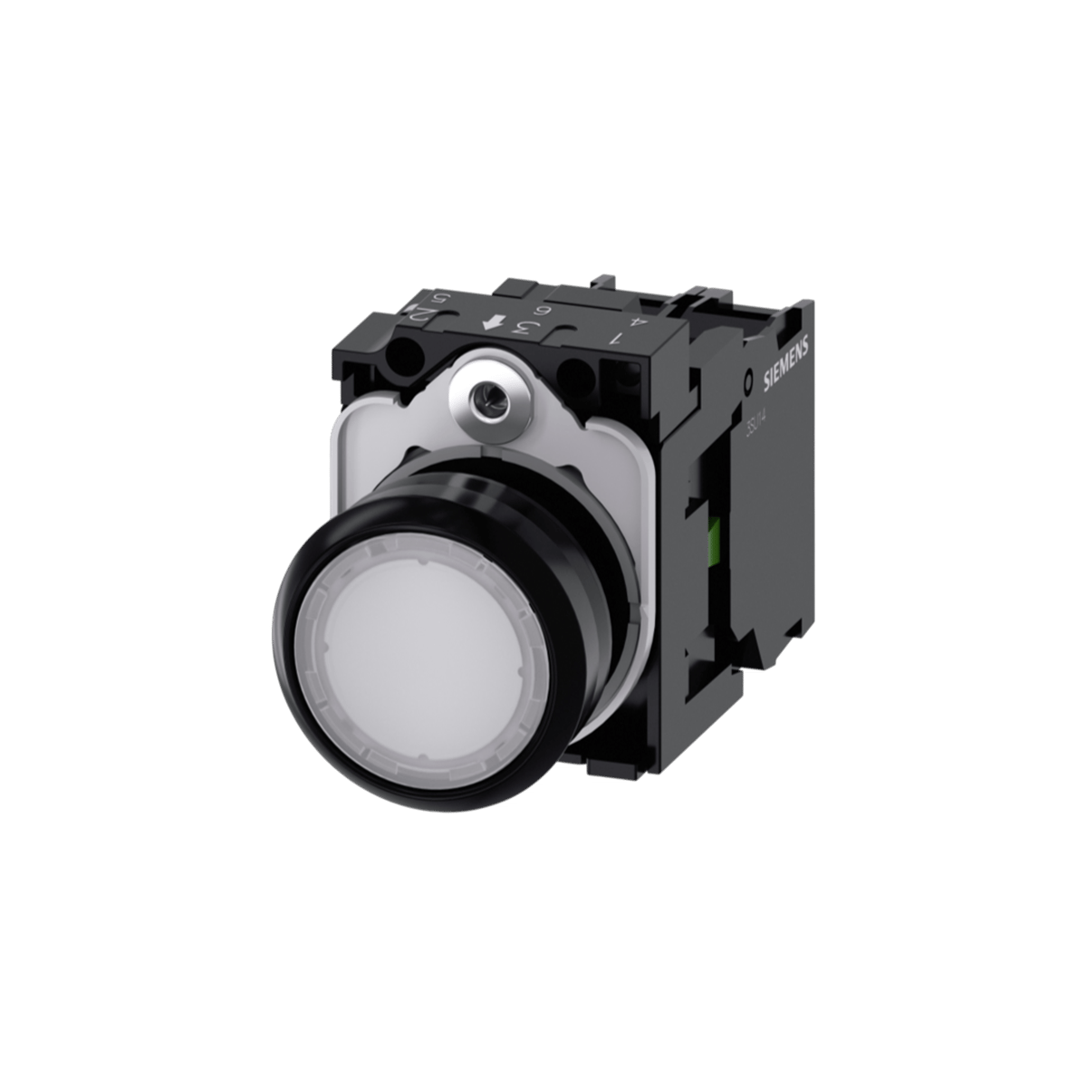 Siemens 3SU1102-0AB60-1BA0 - 22MM PLASTİK 24VAC/DC 1NO BEYAZ YAY DÖNÜŞLÜ BUTON