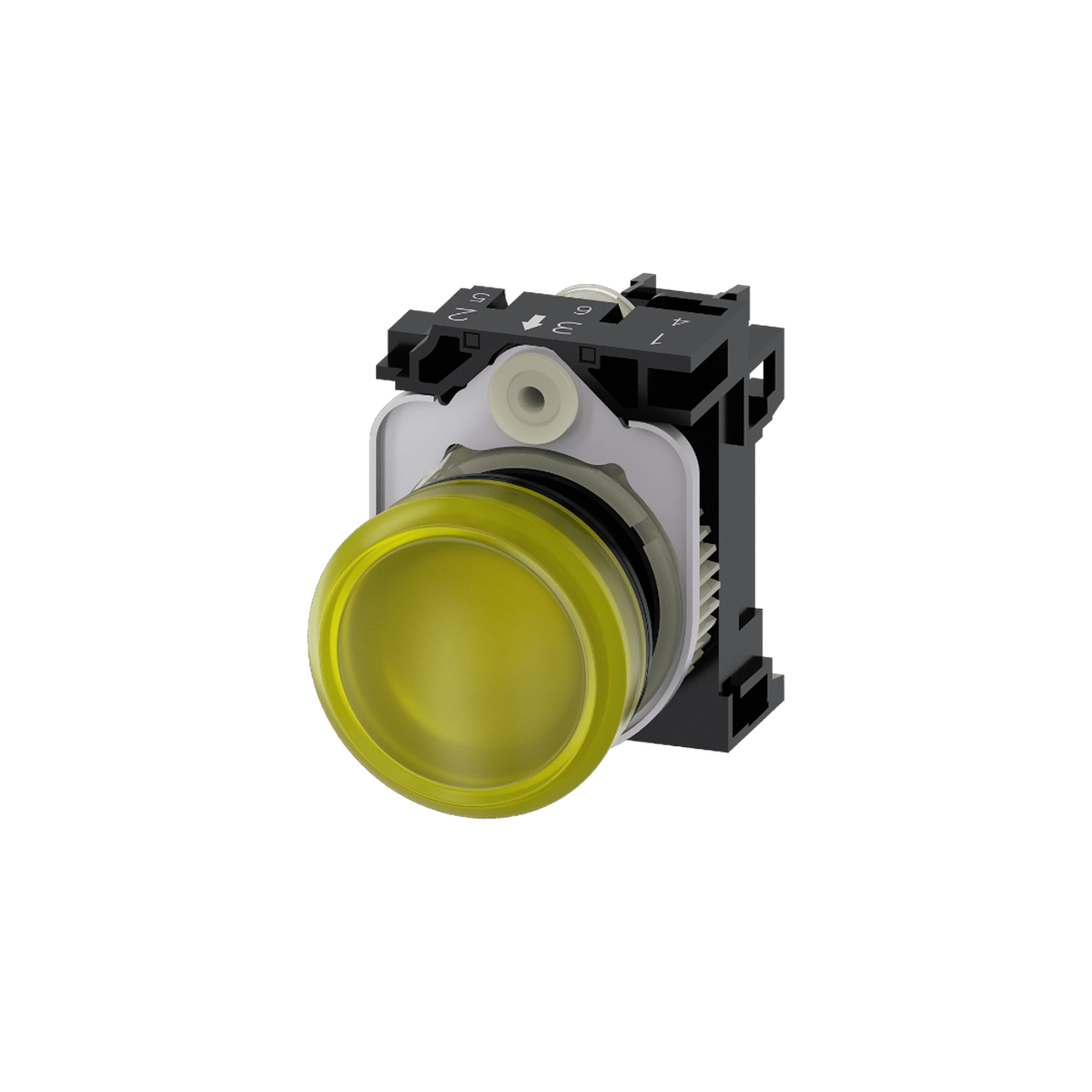 Siemens 3SU1102-6AA30-1AA0 - 22MM PLASTİK 24VAC/DC SARI KOMPLE SİNYAL LAMBASI