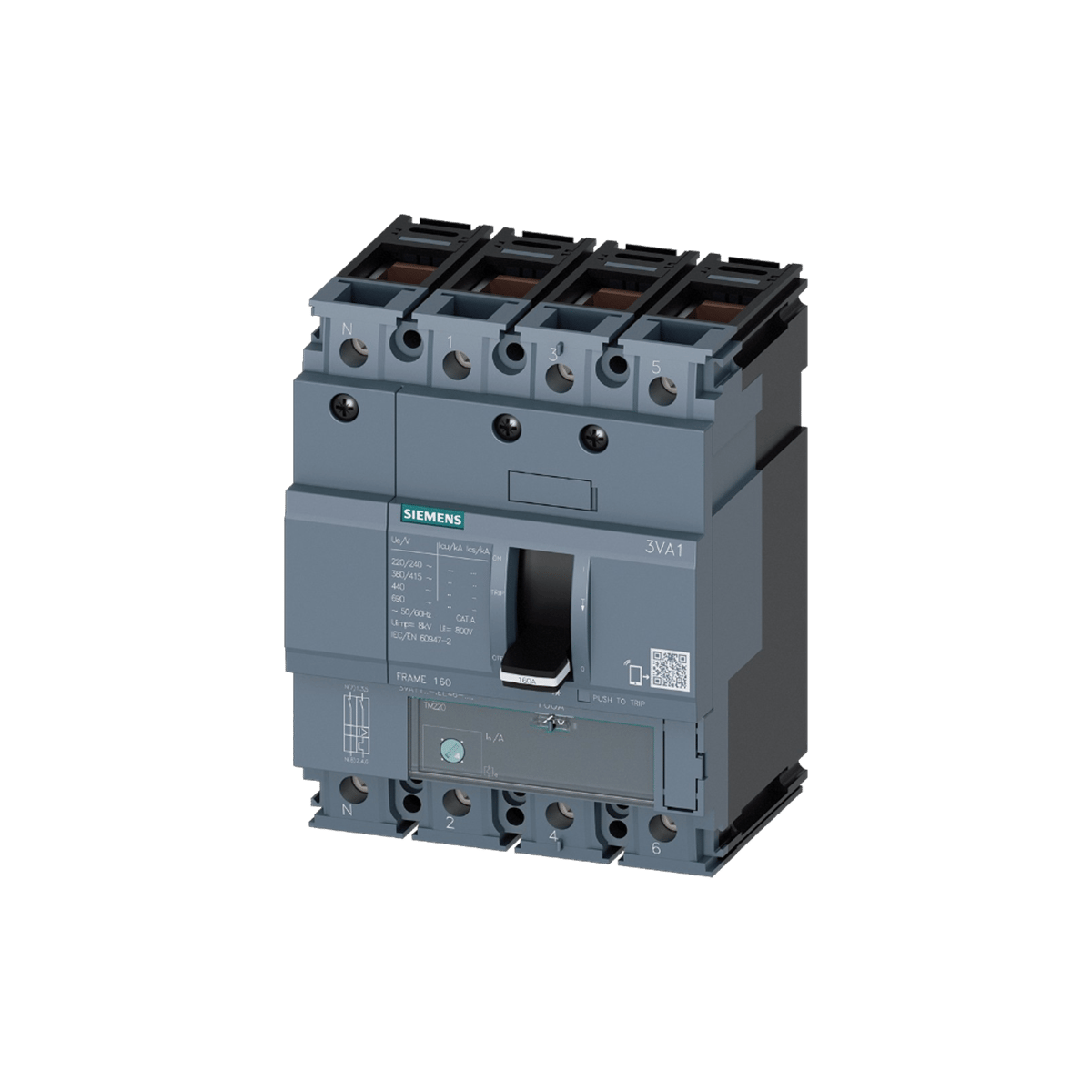Siemens 3VA1116-4EE46-0AA0 - 3VA1 3P 25A 55kA TM220 MCCB