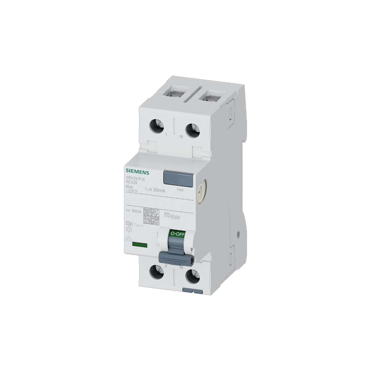 Siemens 5SV3317-6 - 80A 30mA Tip A Kaçak Akım Koruma Rölesi