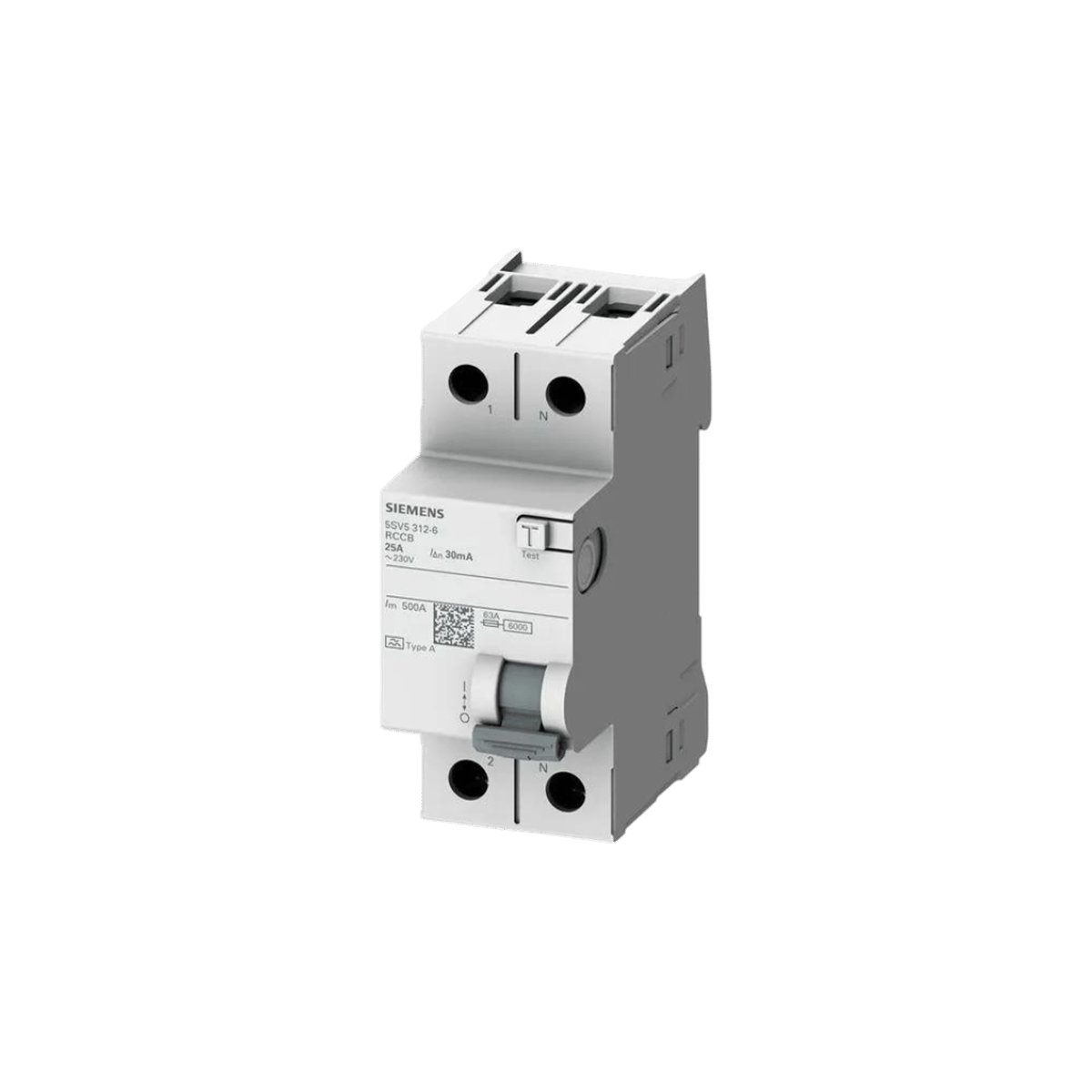 Siemens 5SV5314-6 - 40A 30mA Tip A 2P Kaçak Akım Koruma Rölesi