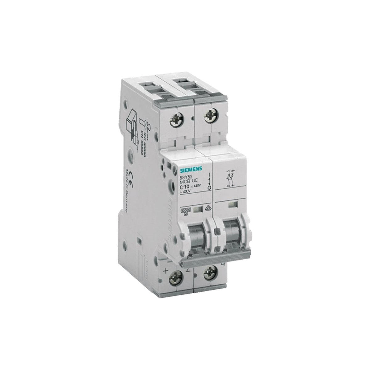 Siemens 5SY5220-7 - 20A 2 KUTUP 10KA C TİPİ OTOMATİK SİGORTA