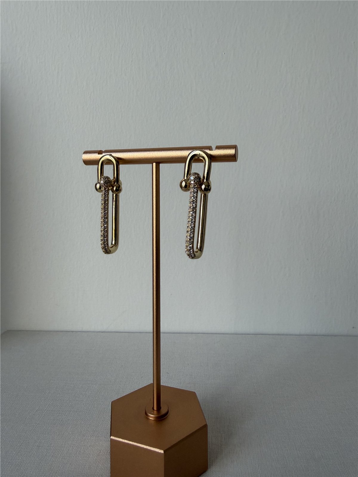 Çelik Marka Model Tffny Küpe Gold