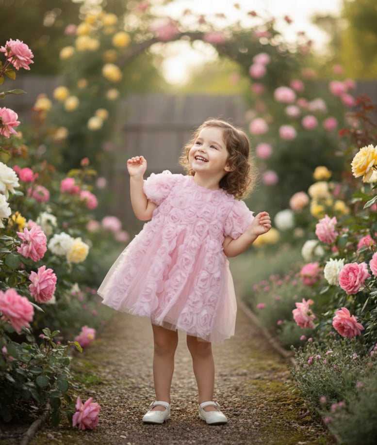 Rose Elbise-Pembe