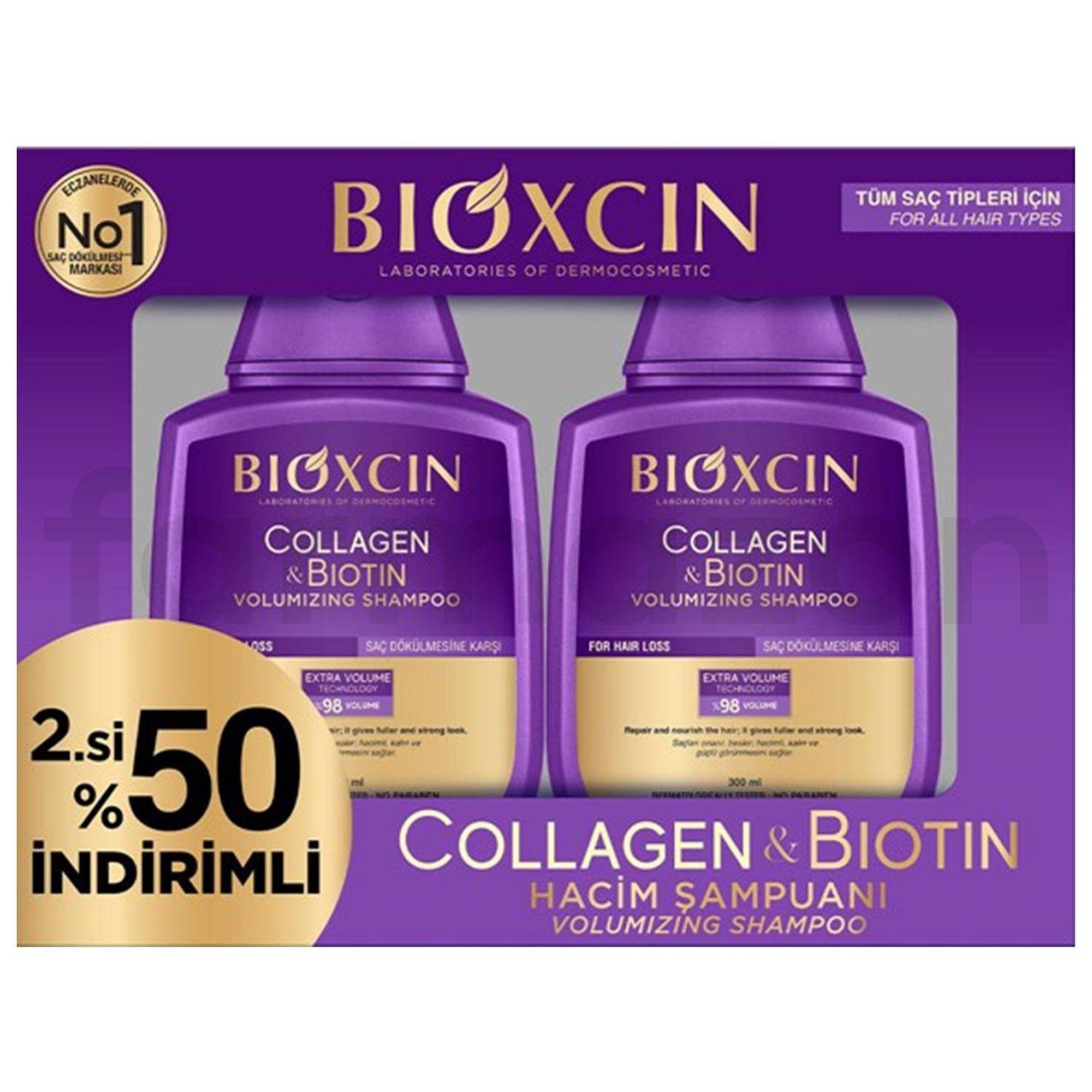 Bioxcin Collagen & Biotin Hacim Şampuanı 2. %50 İndirimli 300 ml
