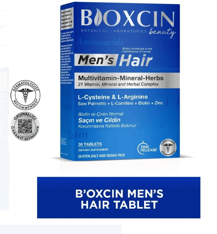 Bioxcin Men's Hair Biotin & Çinko & Selenyum 30 Tablet