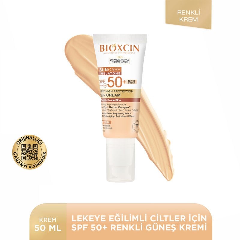 Bioxcin Sun Care Lekeye Eğilimli Ciltler İçin Güneş Kremi SPF50+ 50 ml - RENKLİ